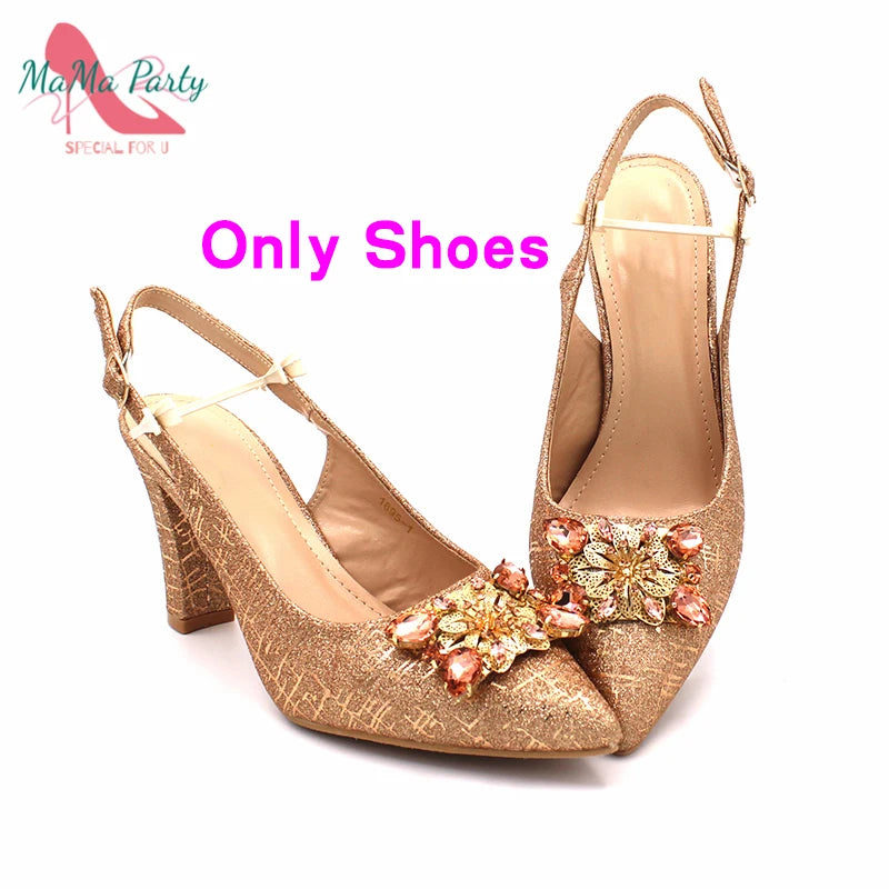 Fuchsia Color Italian Classics Design African Women Shoes