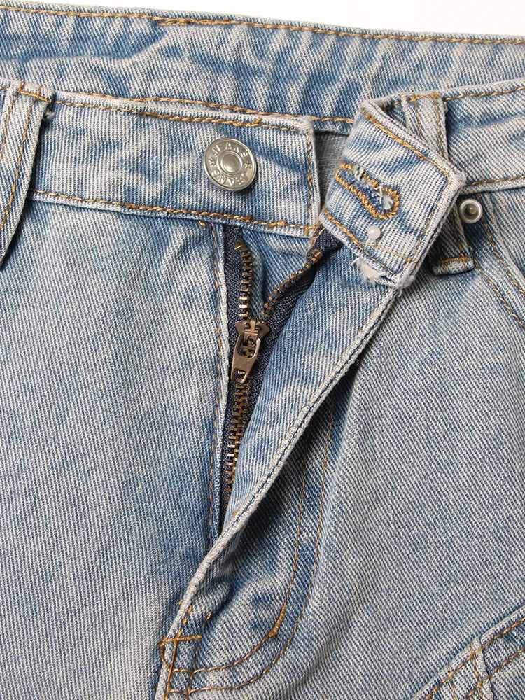 Women's high waisted casual jeans