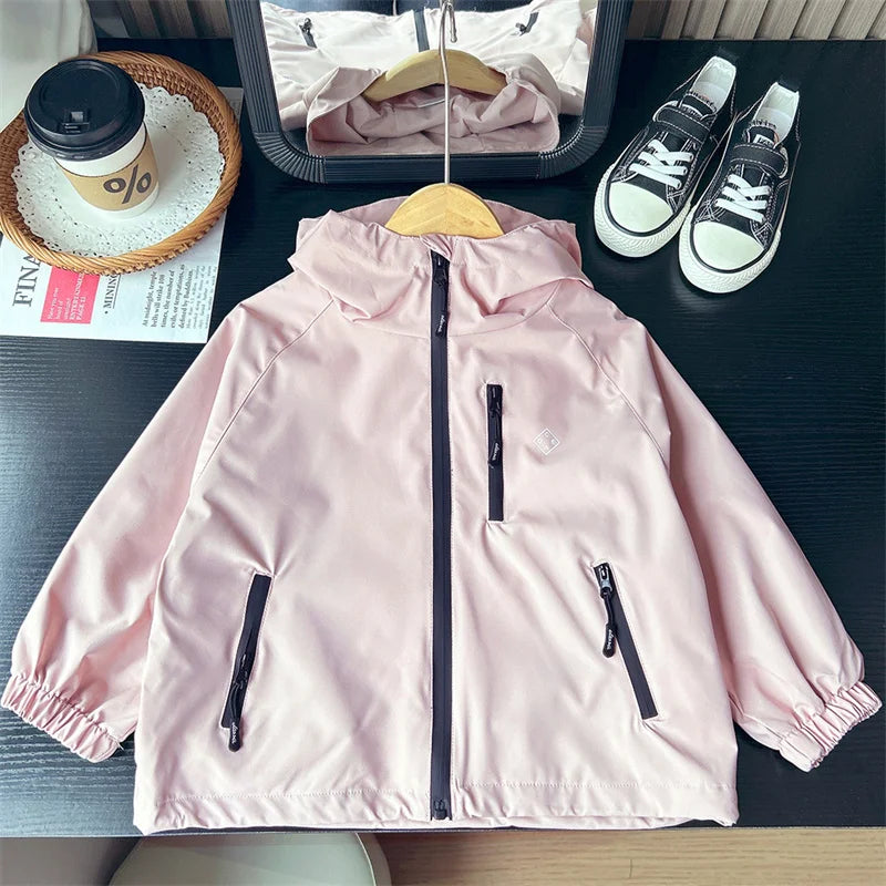 Children Hooded Loose Outerwear