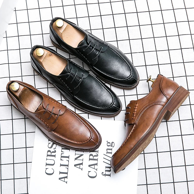 Men’s High-Quality Genuine Leather Formal Shoes – Comfortable Fit EU 40–47