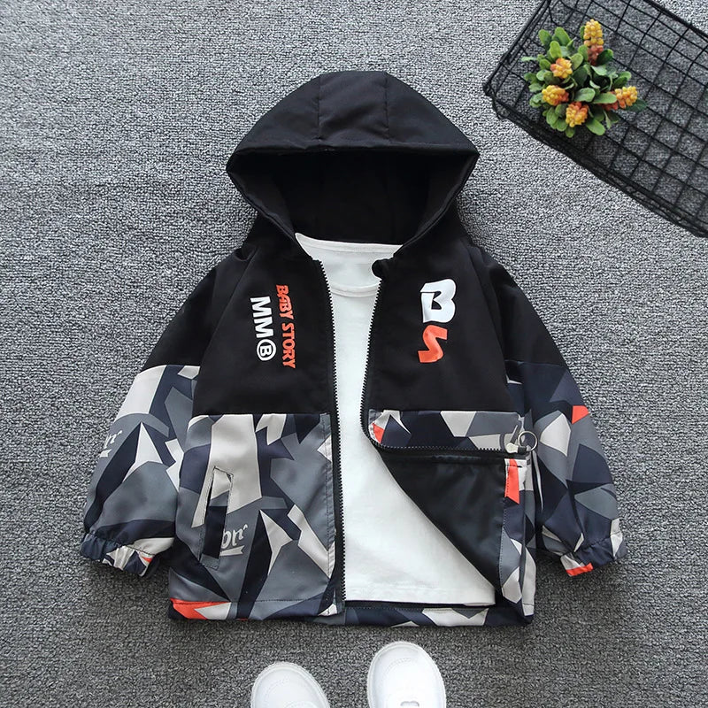 Children Camouflage Windbreaker Jacket