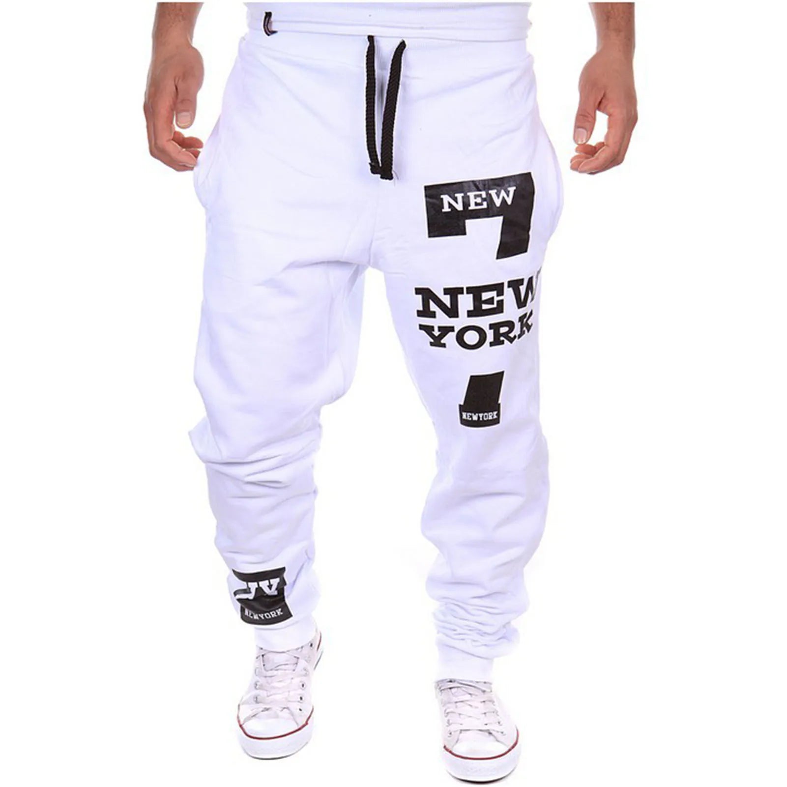 Men's Active Letter Print Joggers Trousers