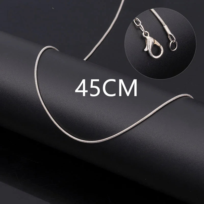 Vintage Gold Color Stainless Steel Snake Chain Necklace For Women