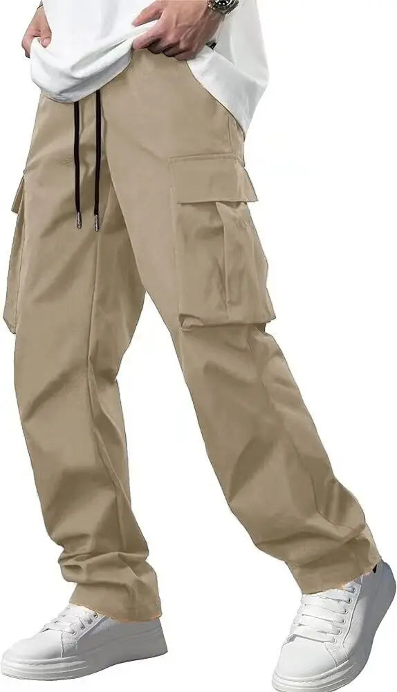High street multi pocket workwear pants for men