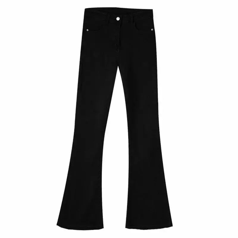 New Arrival Autumn High-Waisted Slimming Straight-Leg Jeans For Women Loose-Fit Brown Smoke Pants Trendy Fashion Denim Pants