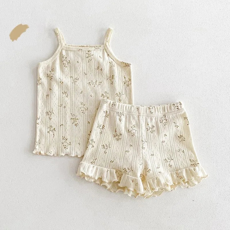 Baby Girl Floral Print Clothes Set