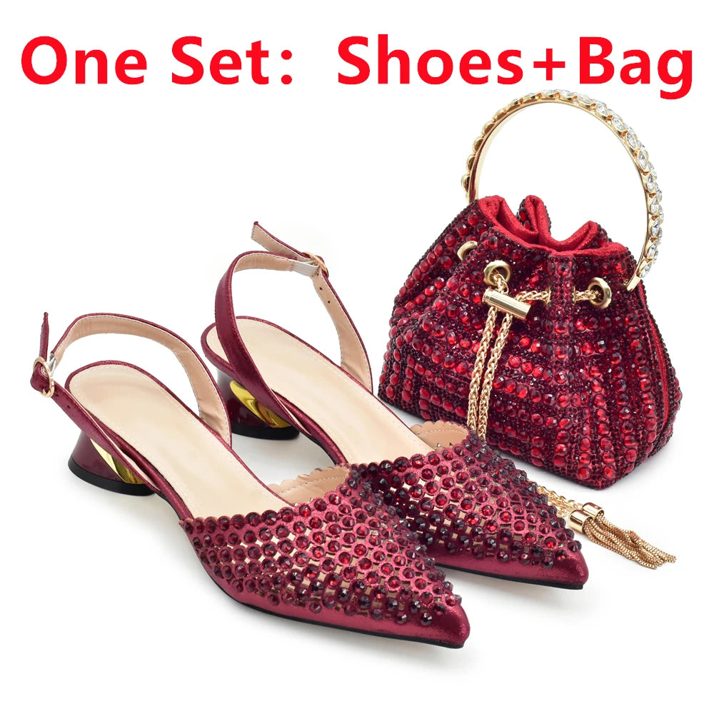 Nigeria Shoe and Bag Wedding Shoes Women Party Pumps
