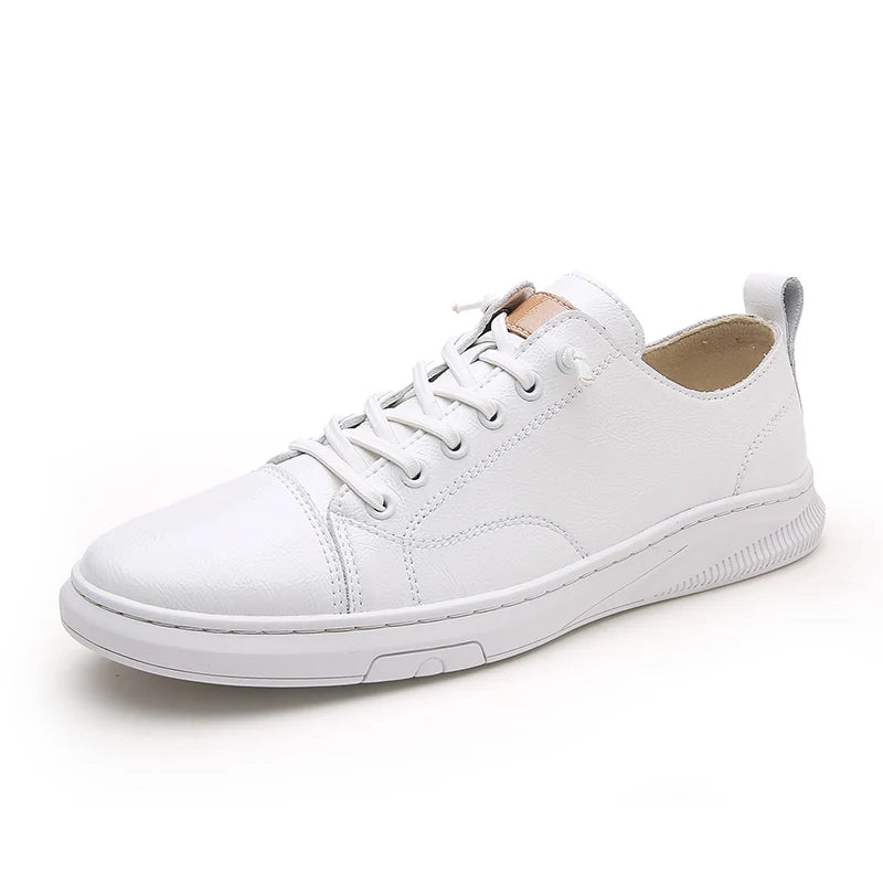 Fashionable Men's Lace-Up Casual Shoe Comfortable Lightweight Breathable Daily Walking Shoe Anti-Slip  Wear-Resistant Flat Shoes