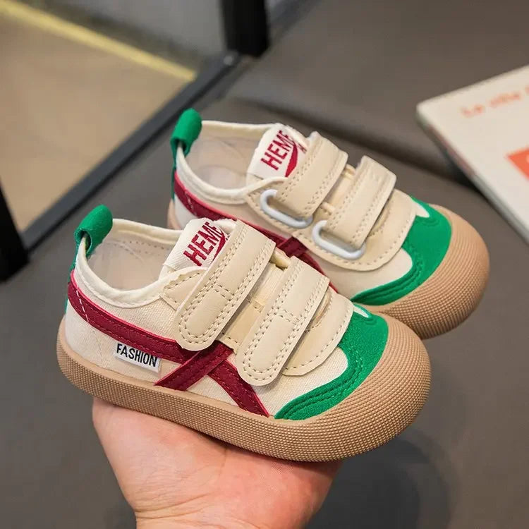 Girls Boys Baby Casual Board Shoes Ins Fashion Children Indoor Spring Autumn Soft Canvas Sneakers Lovely Gifts for Kids