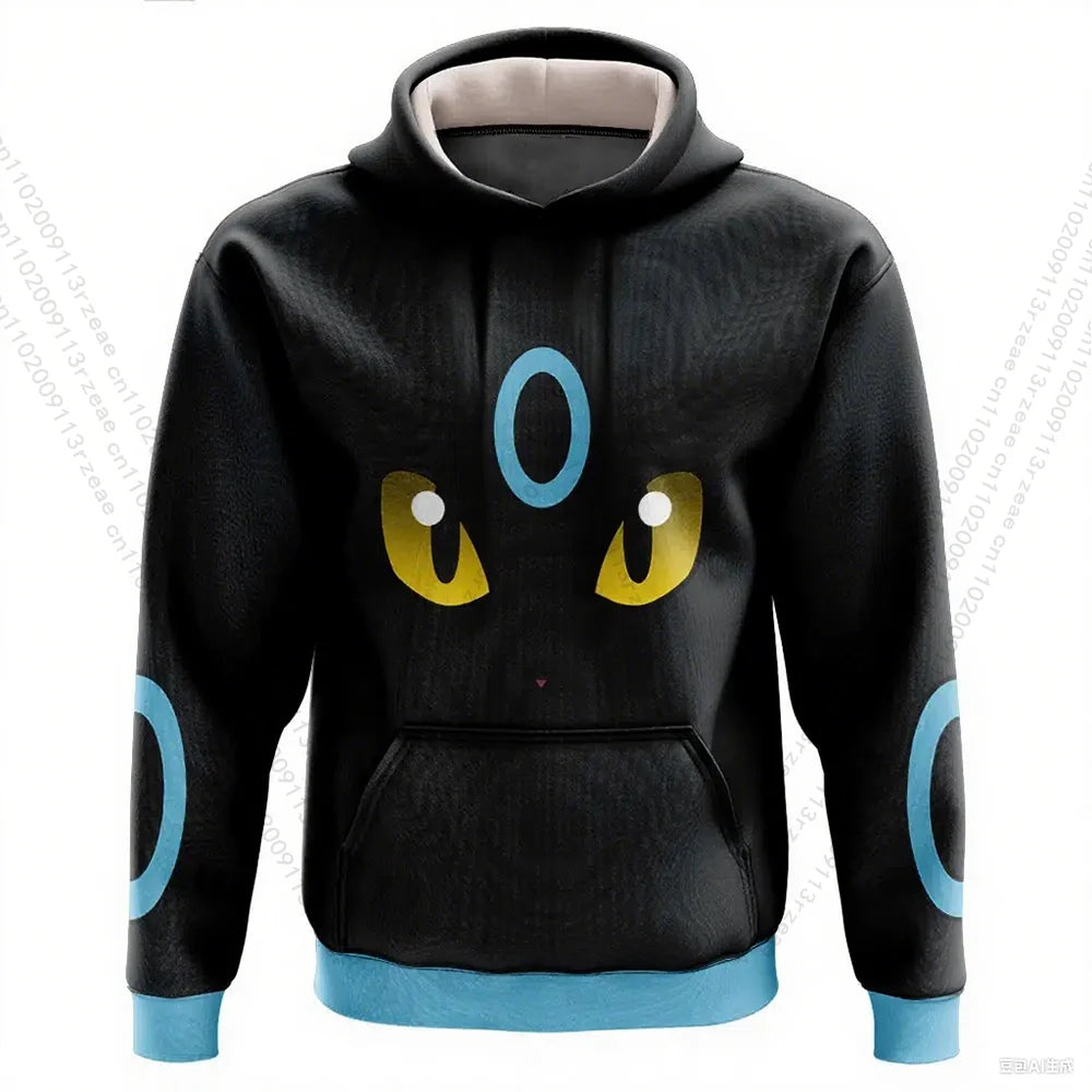 Anime Pokemon Umbreon Shiny Type Pattern Hoodie