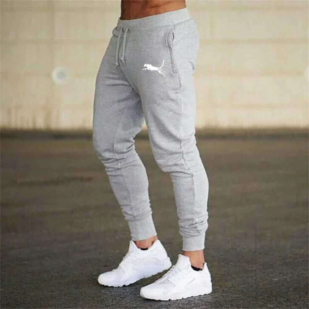 Men's Printed Sweatpants Casual Elastic Trousers