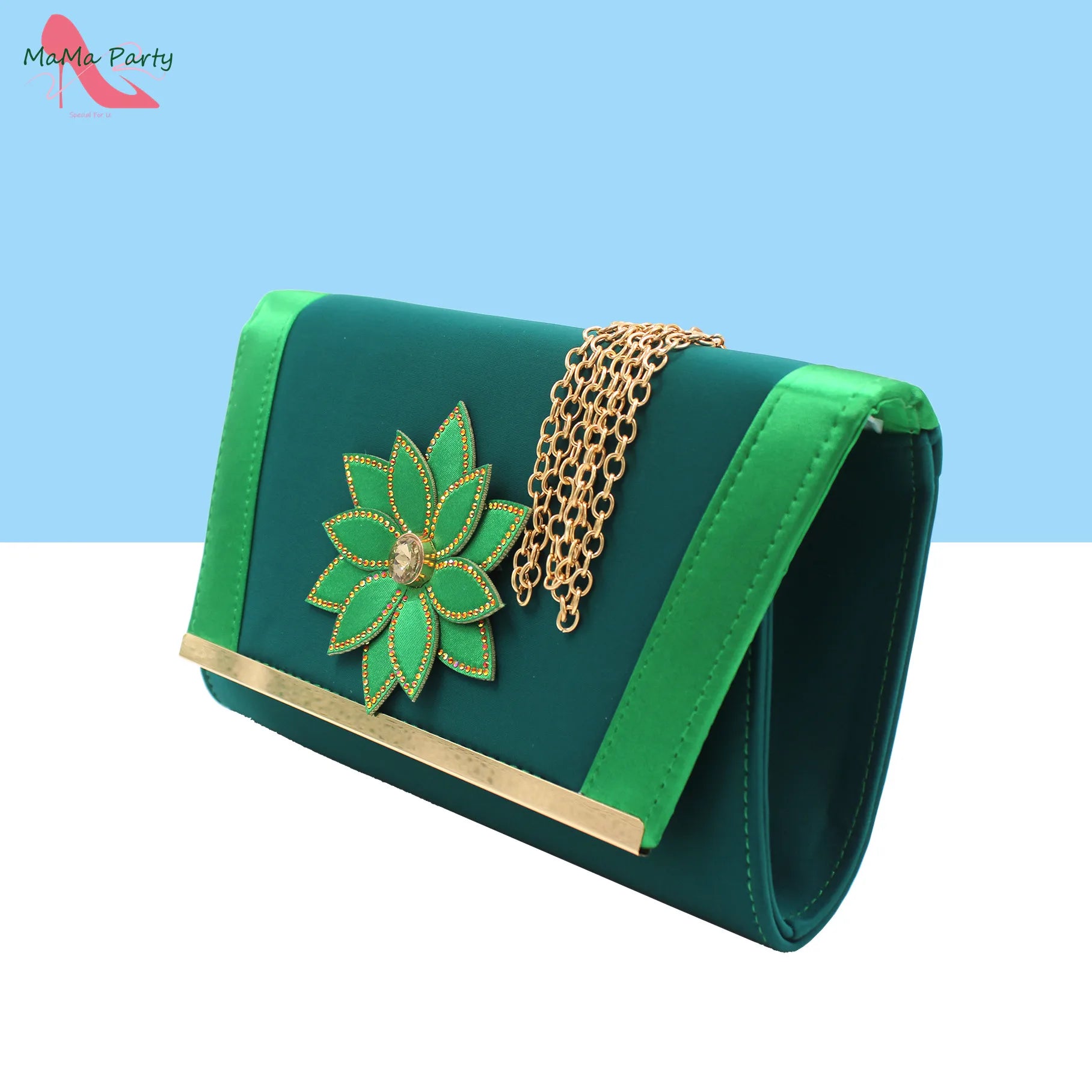 Italian Shoes and Bag Set in Green Color High Quality Comfortable Heels