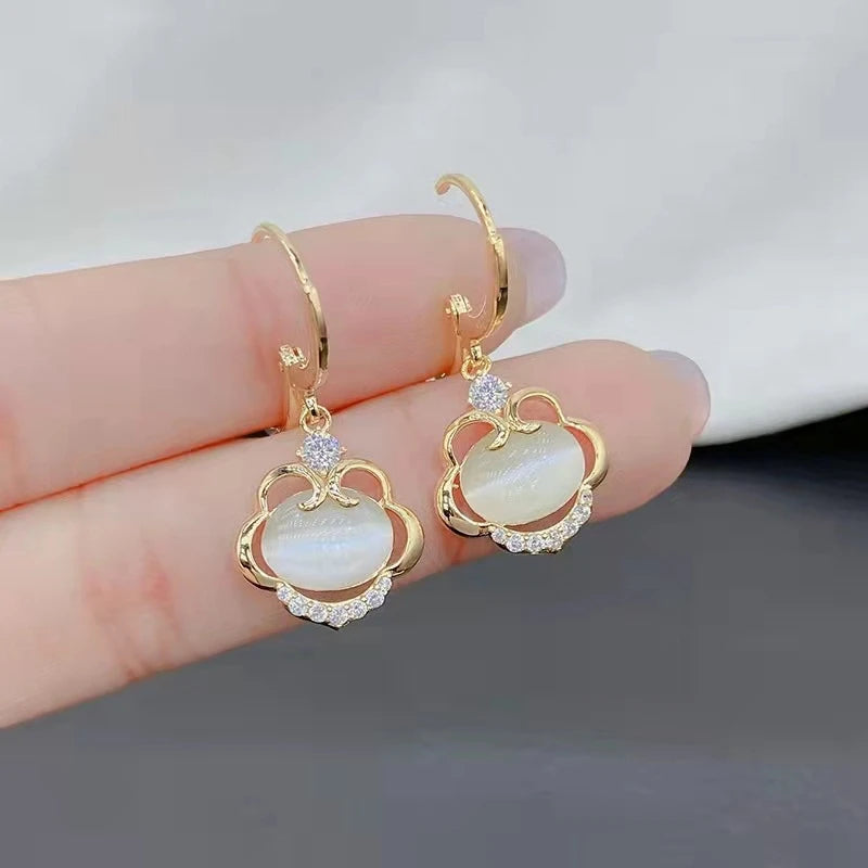 Luxury Zircon Water Drop Earrings for Women