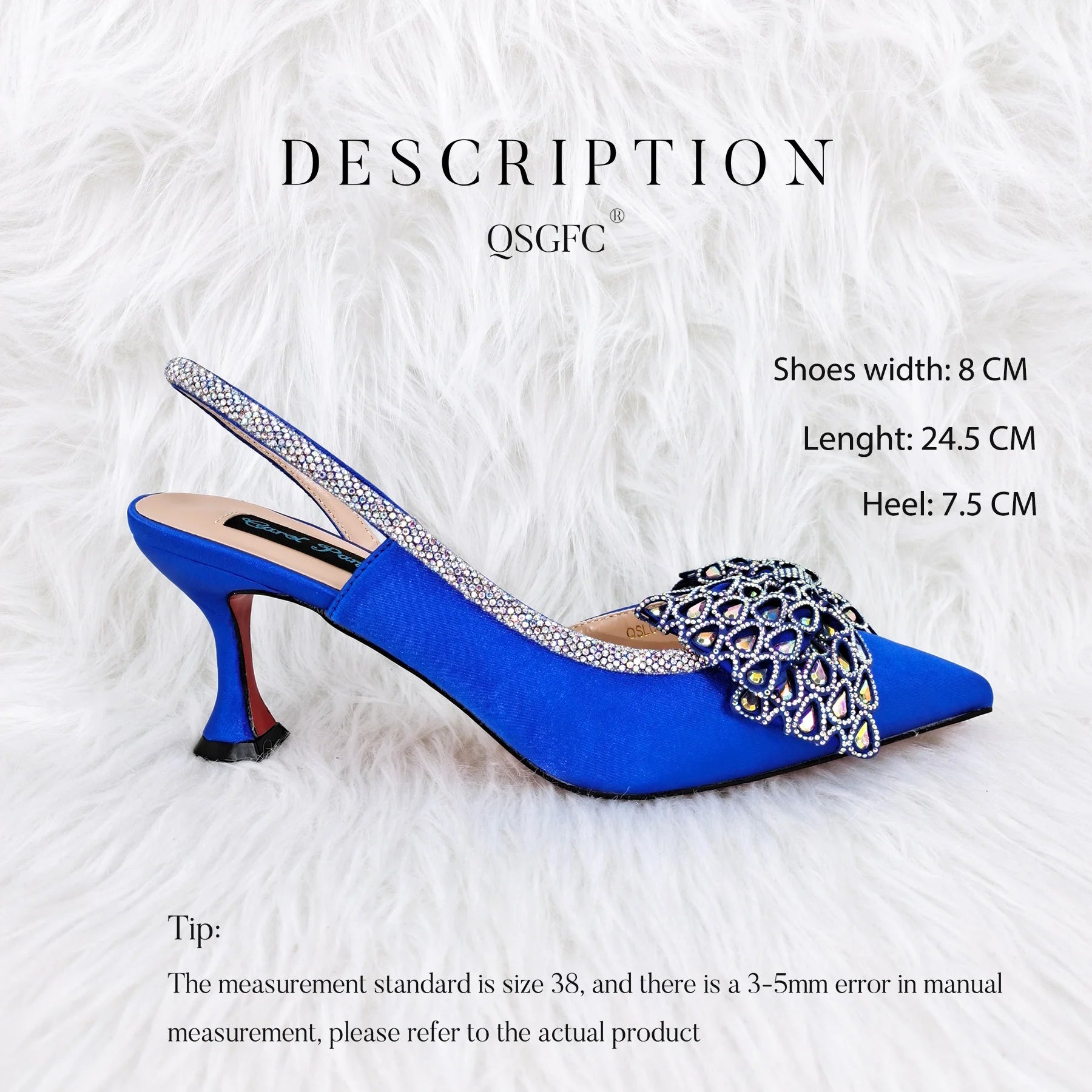 princess style  Young Girl Rhinestone-encrusted Bag & Comfortable  High Heels