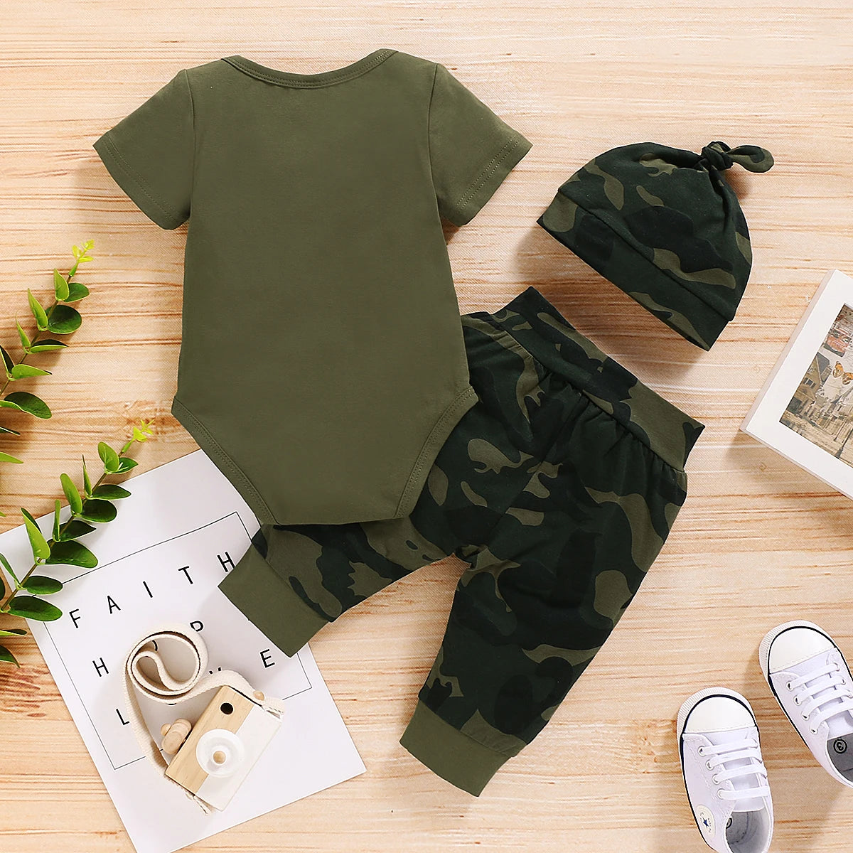 Baby Boy Letters Short Sleeve Romper