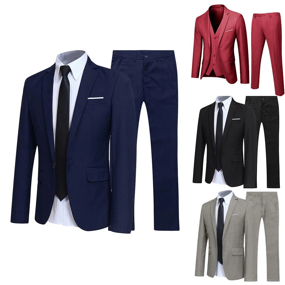 Men Suit Blazer Slim Fit Tuxedo