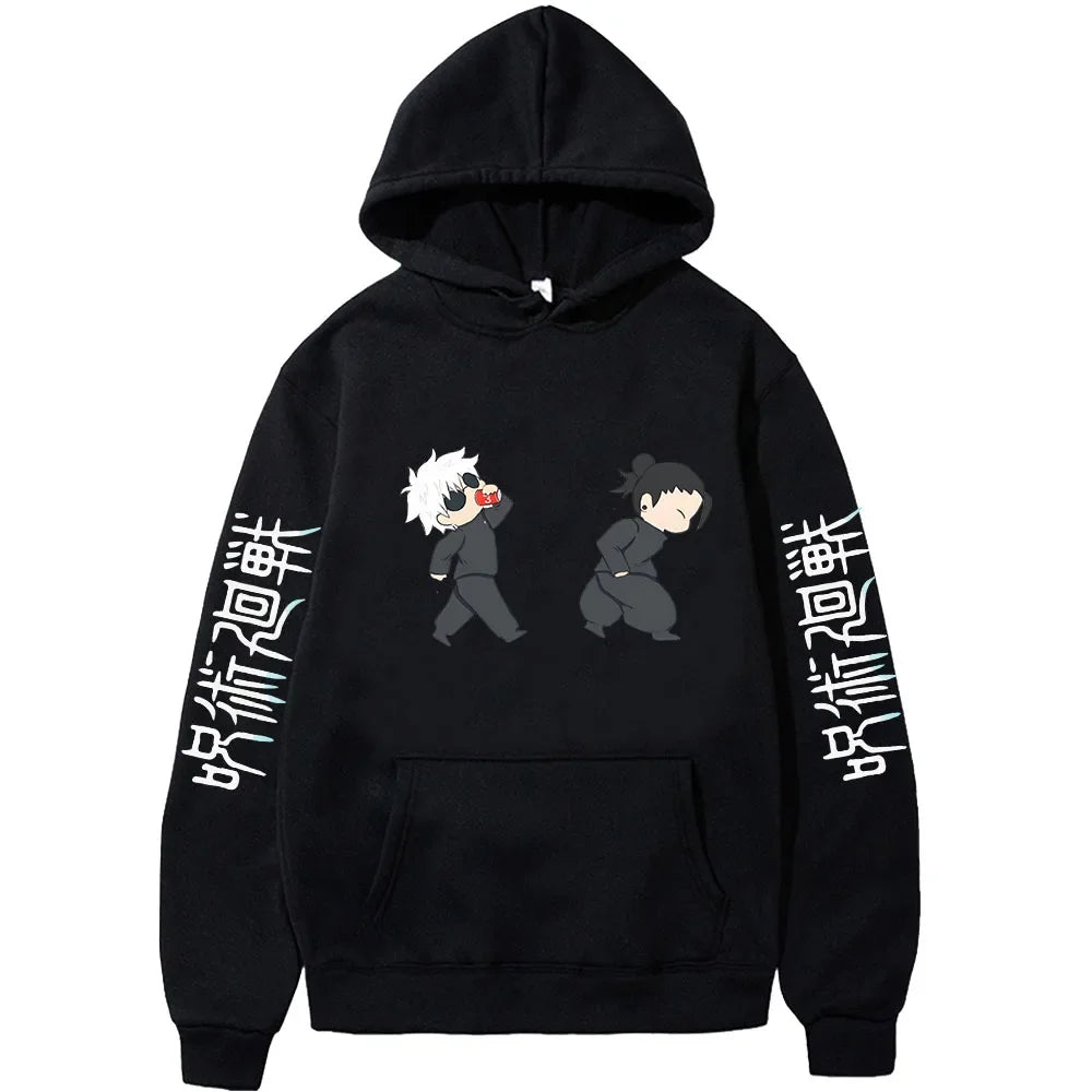 Jujutsu Kaisen Anime Hoodies Satoru Gojo Cute Print Sweatshirts