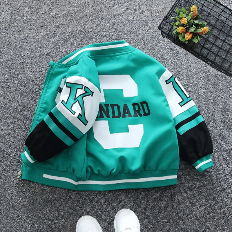 Kids Fashion Letter Print Jacket