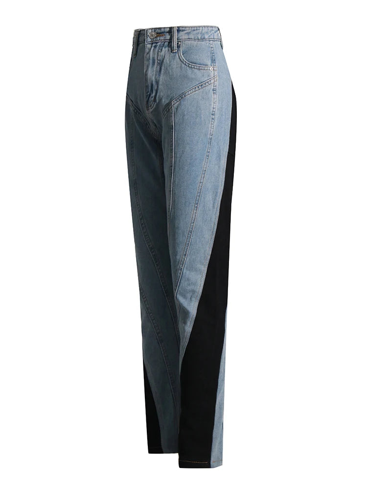 Women's high waisted casual jeans