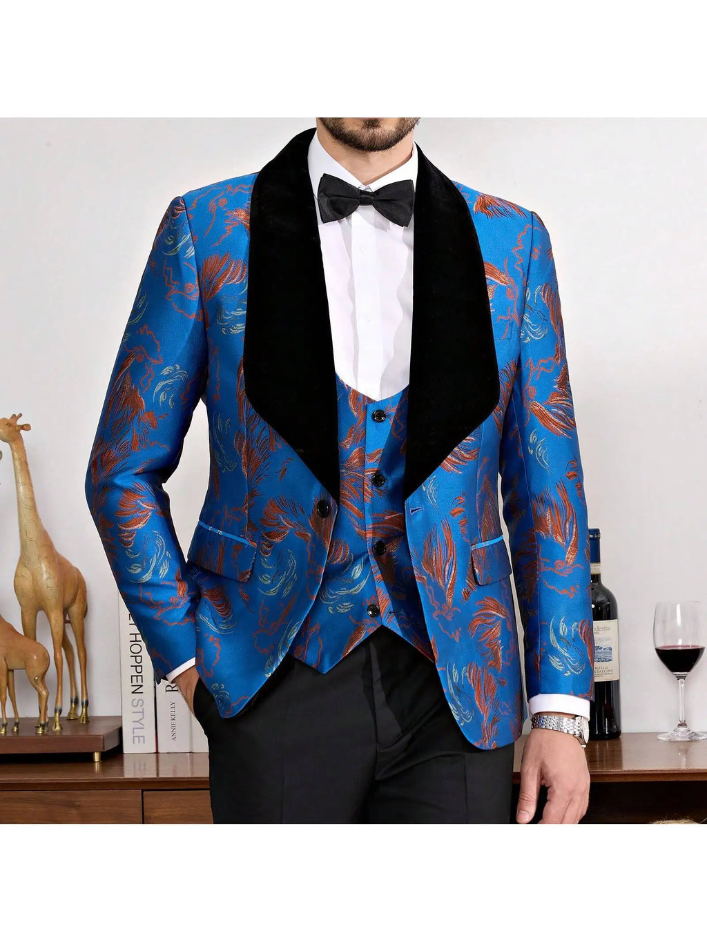 Tuxedo Suits for Men 3 Piece Regular Suit