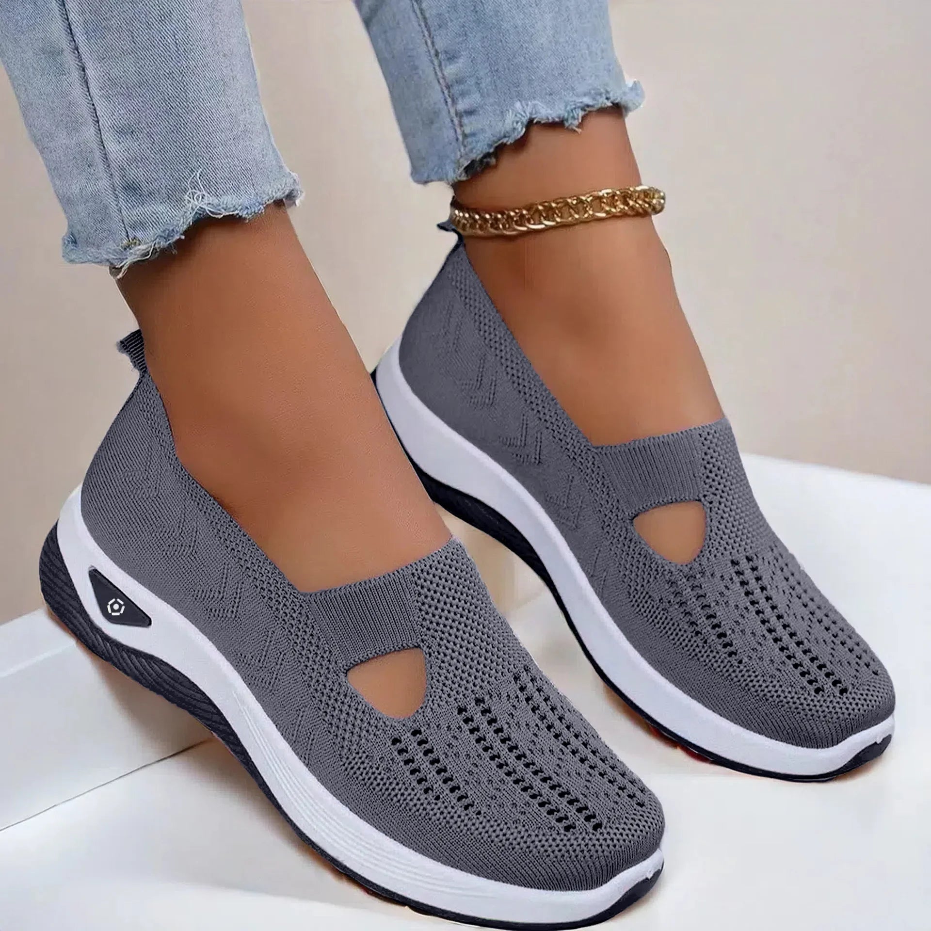 Summer Breathable Non-slip Soft Sole Elderly Shoe Women's Casual Shoes Middle-aged and Elderly Walking Flat Shoes Fo Women