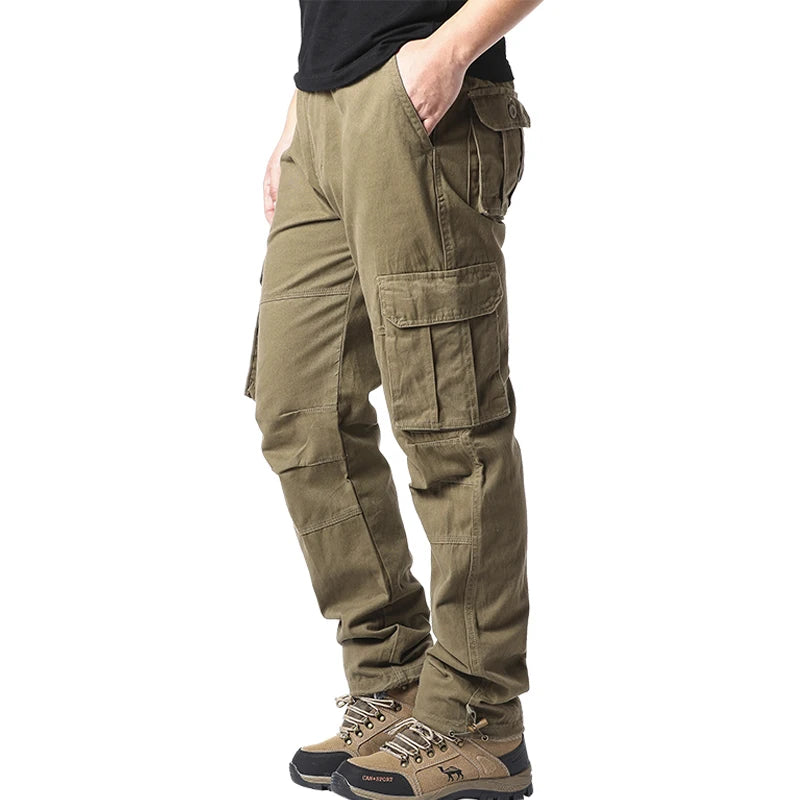 Large Pocket Loose Overalls Men's Pants