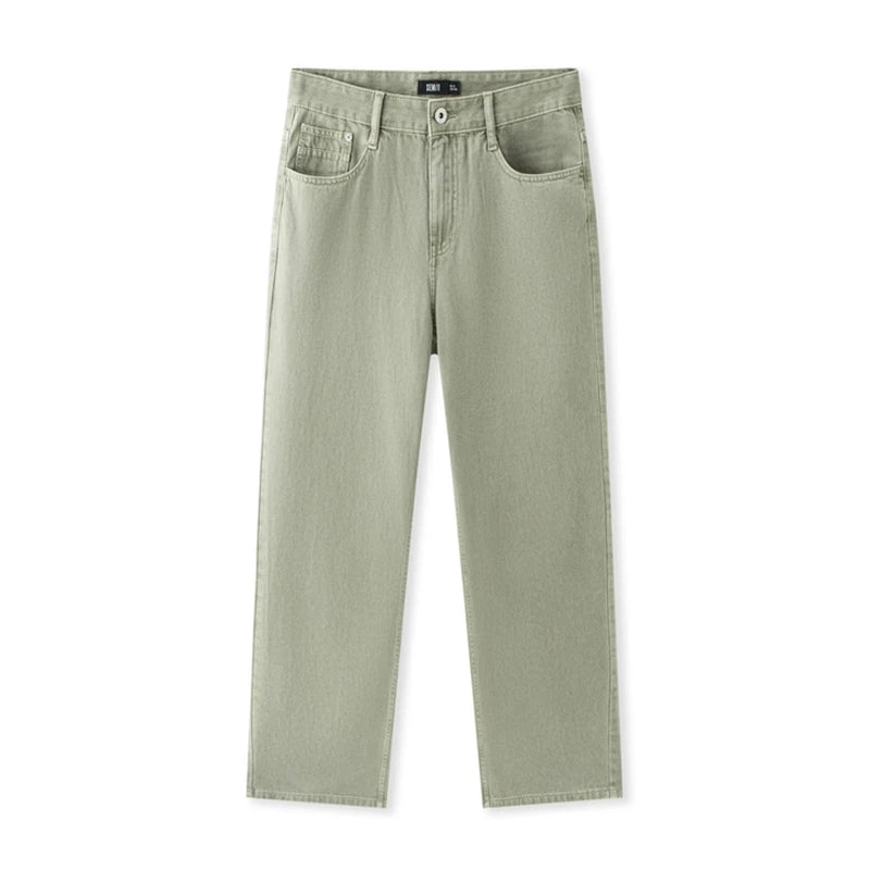 Semir Denim Jeans Men 2025 Summer New Loose-Fit Straight-Leg Soft Denim Pants Fashionable And Vintage
