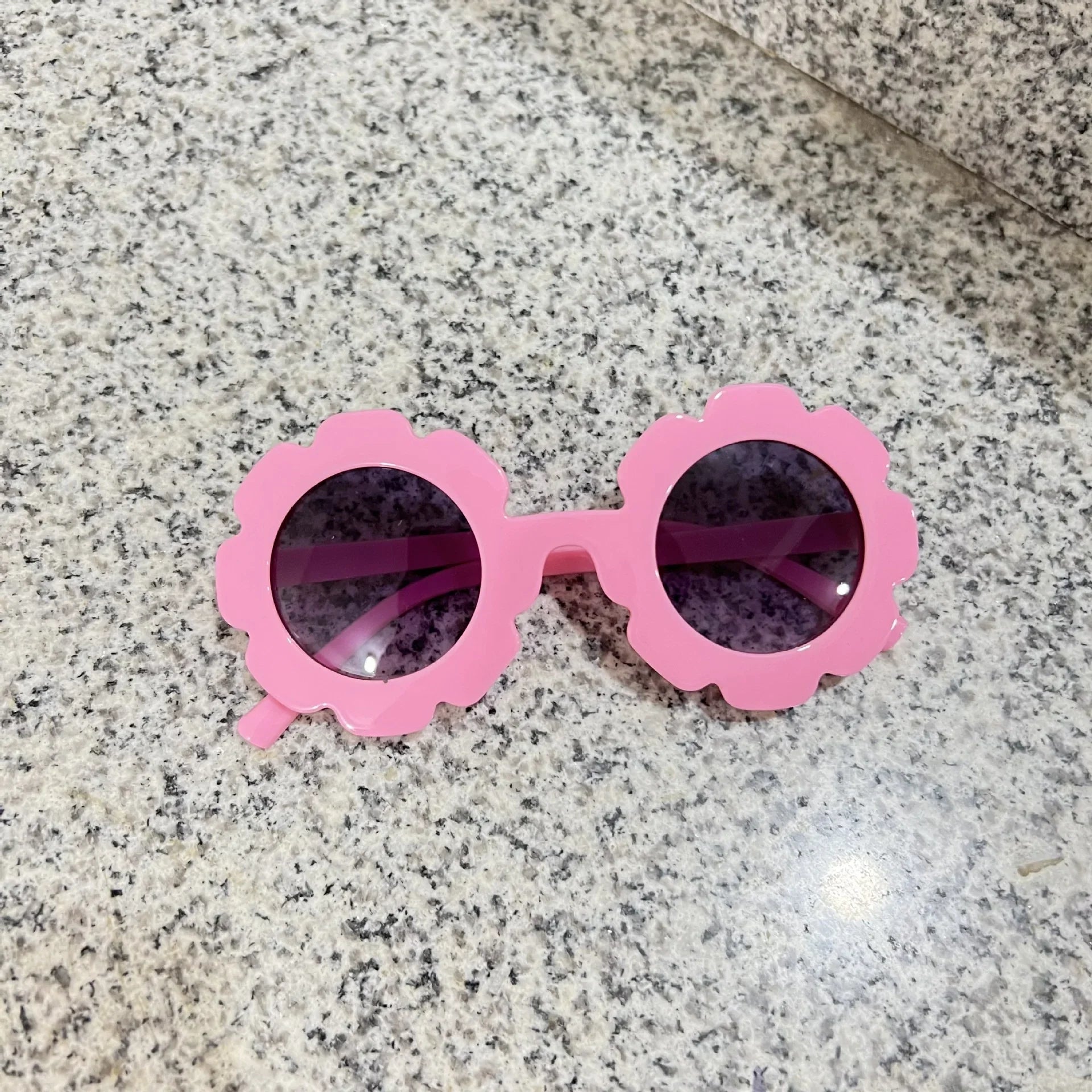 2023 new cute children's frosted glasses  color series baby sunglasses