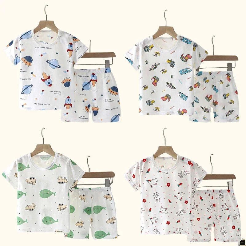 Children's Clothing Short Sleeve Suit