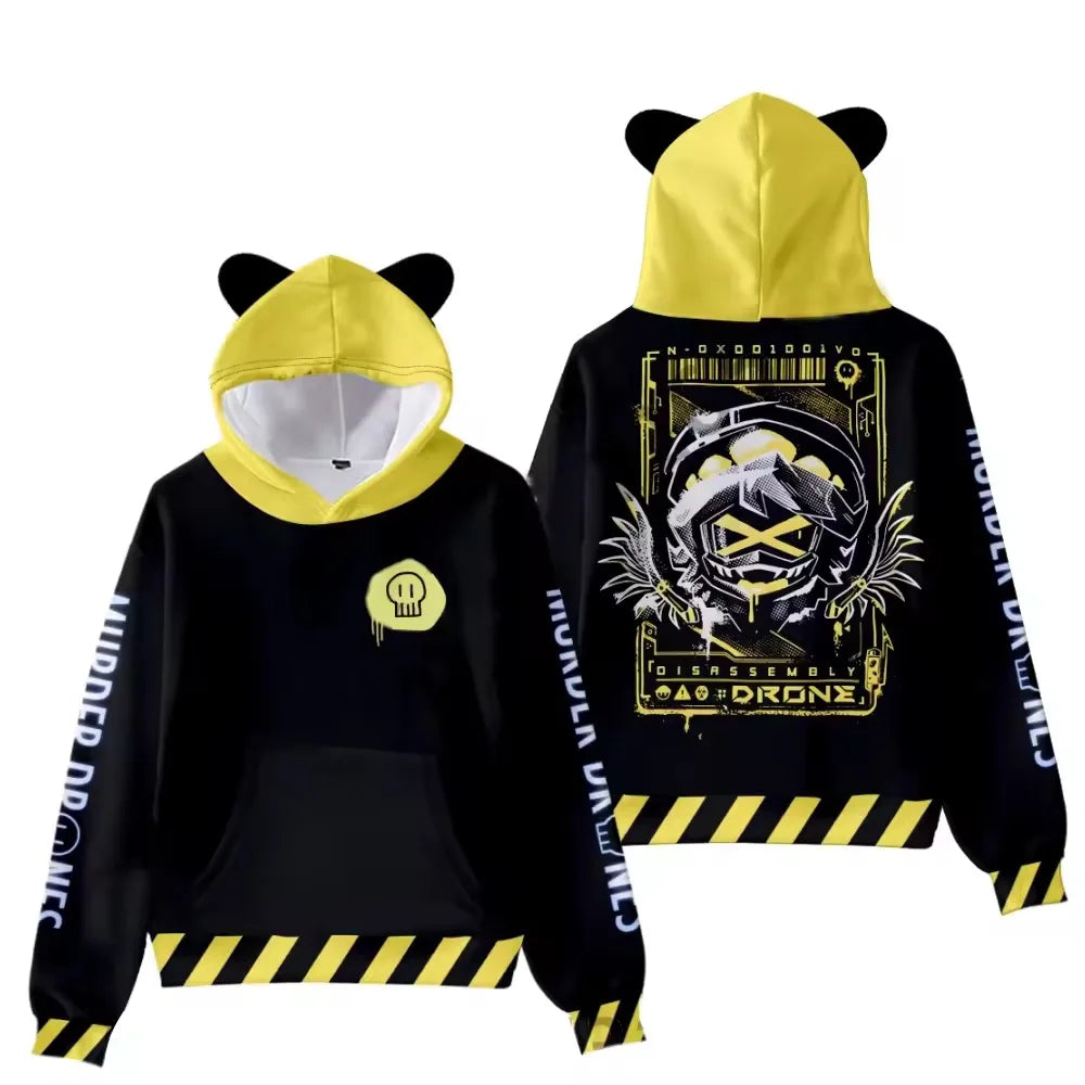 MURDER DRONES Best Friends N UZI Cat Ear Hoodie