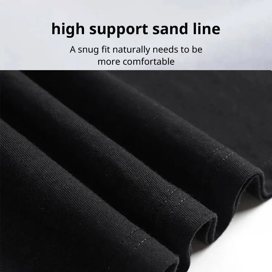 Summer Men's 100% Cotton High Quality Casual Sports Loose Oversized Funny Focus Print Round Neck Short Sleeved T-shirt Tops