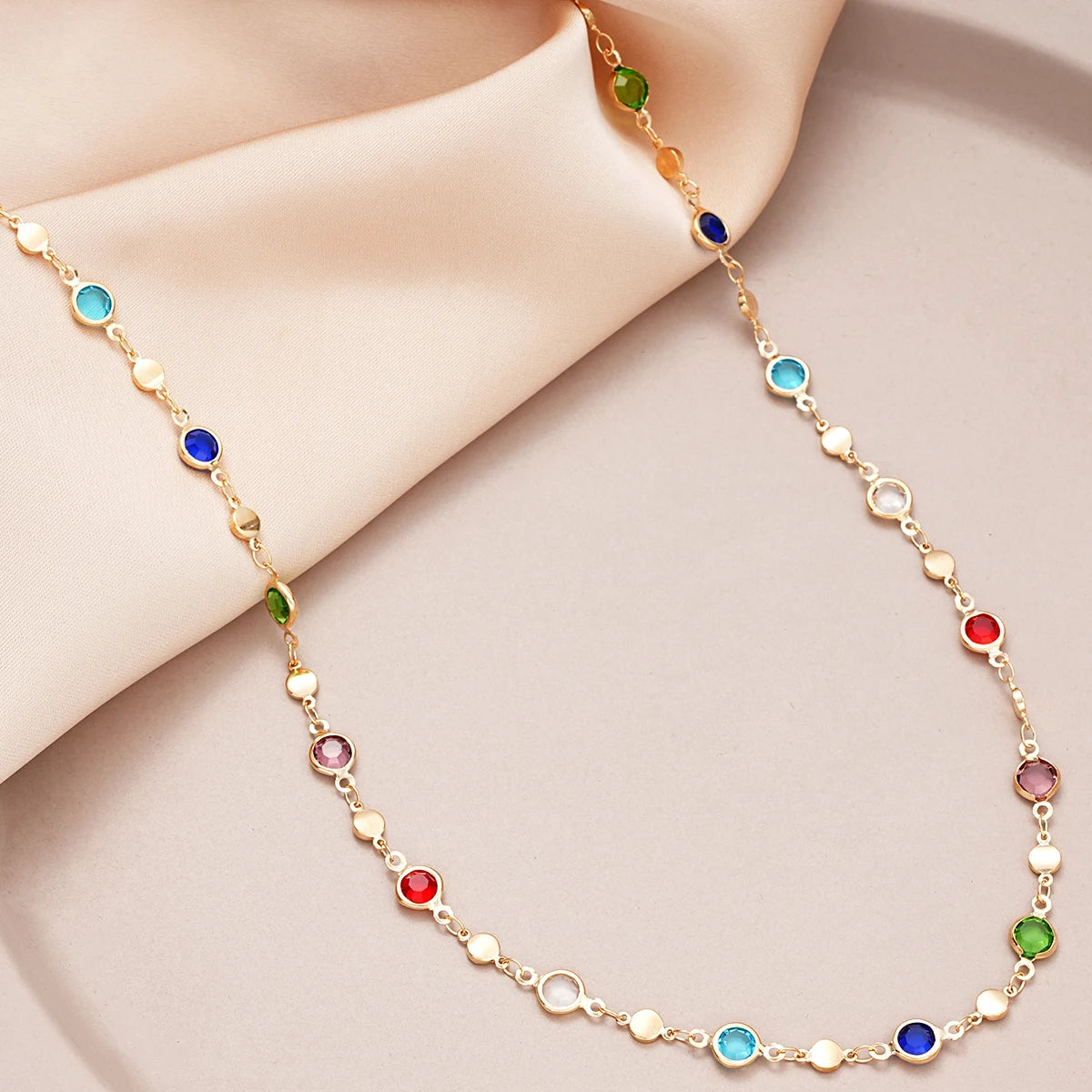 Colorful Long Y-Shaped Necklace for Women