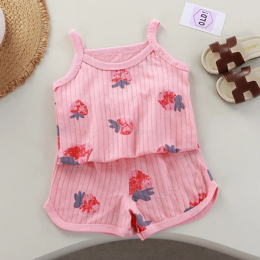 Baby Sleeveless Tops Shorts