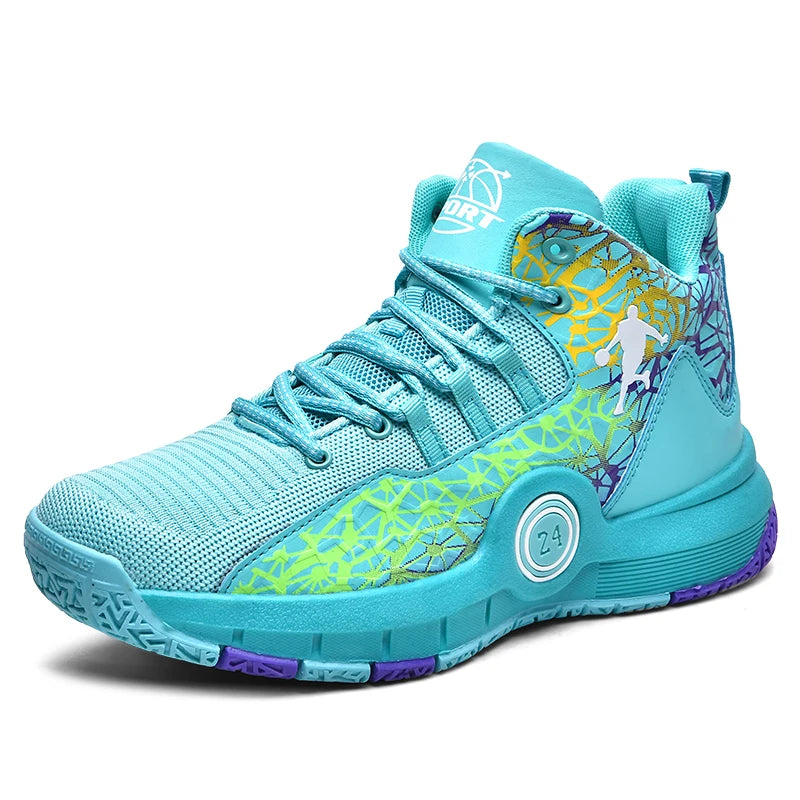 Basketball Shoes Men Field Training Non-slip High-top Luxyry Design