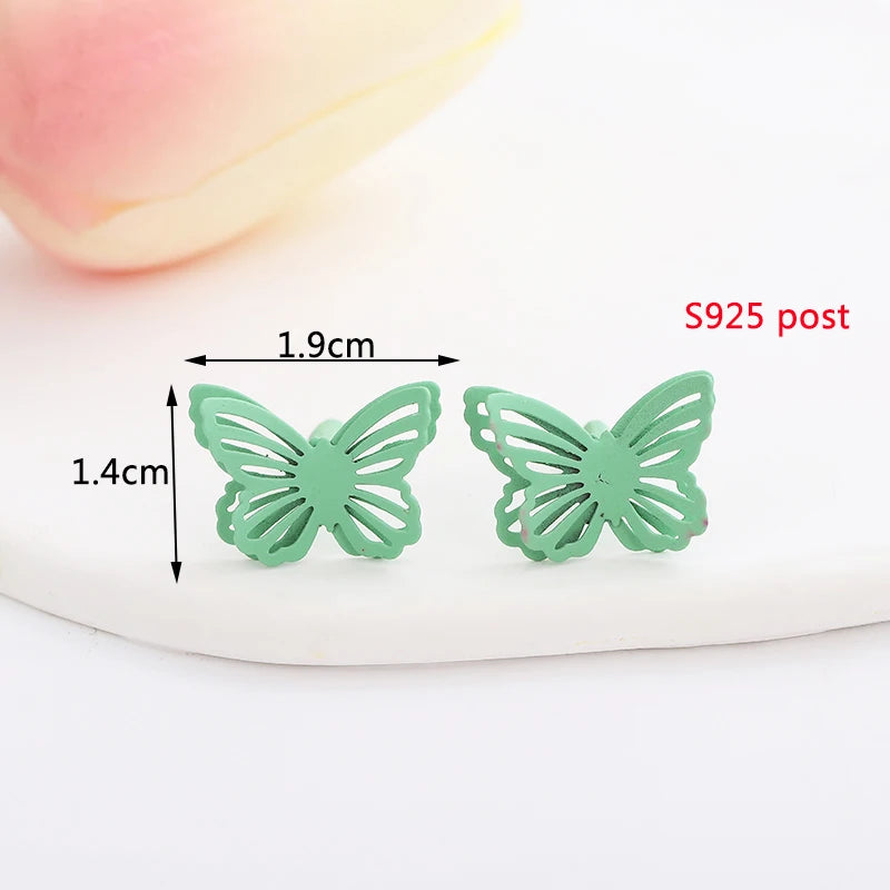 Green Color Crystal Dangle Earrings for Women