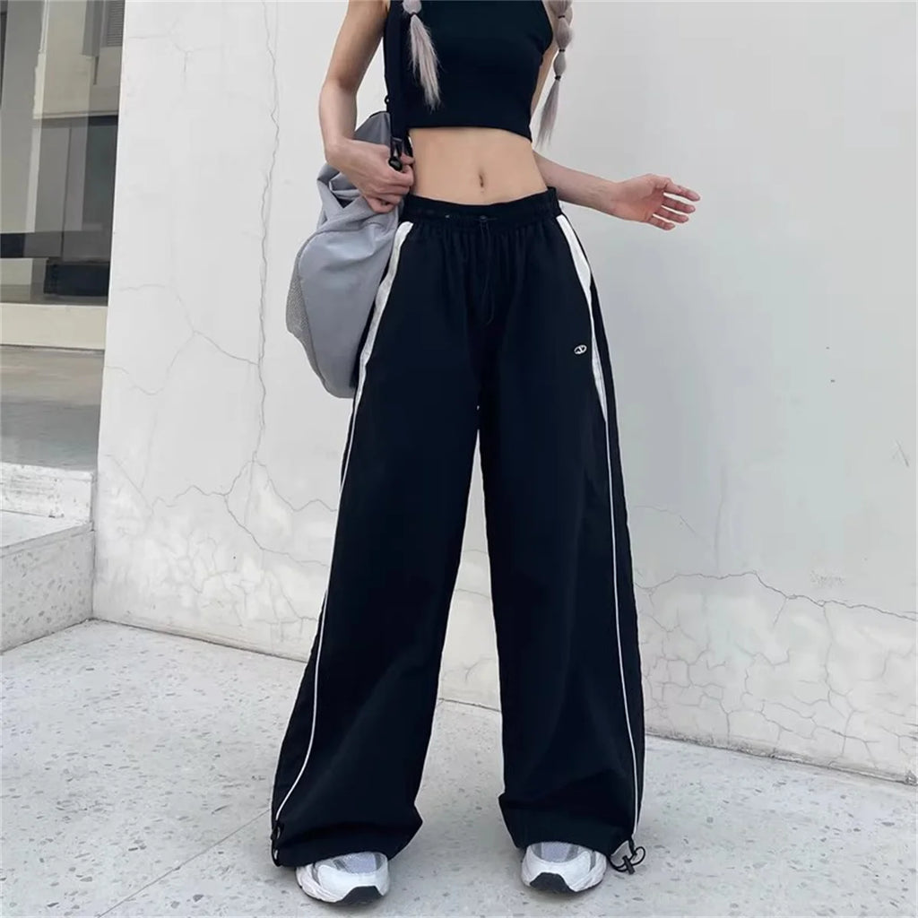 Women Casual Wide Leg Cargo Pants