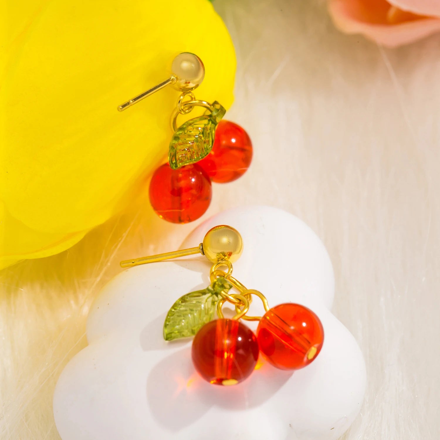Stainless Steel 18K Gold PVD Plated Drop Earrings for Women
