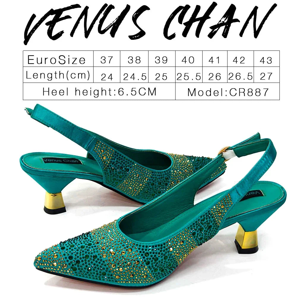 Evening Party Shoes And Bag Set Hollow Design Bag With Shoes
