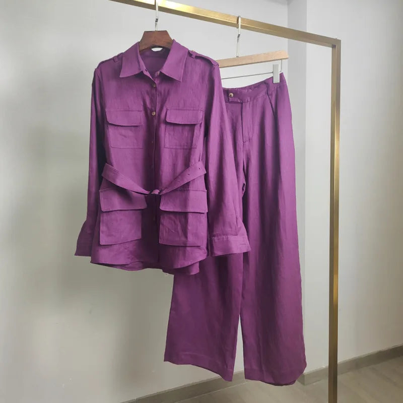 Women's Elegant Linen Set