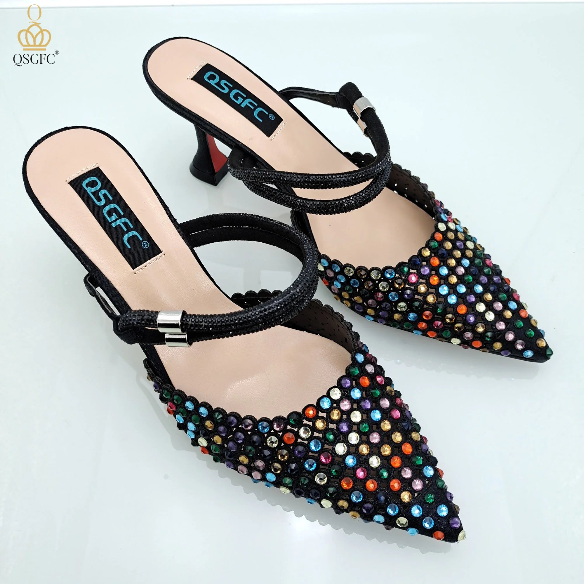 Shoes And Shoulder Bags High-Heeled Shoes And matching Envelope Bag