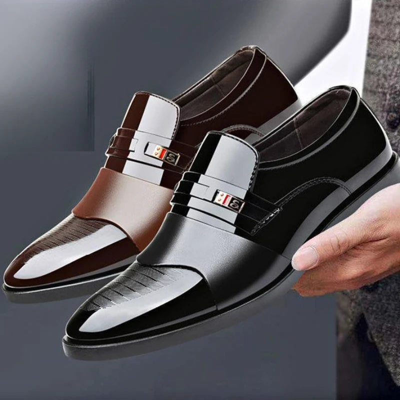 Fashion Leather Slip on Formal Men Shoes