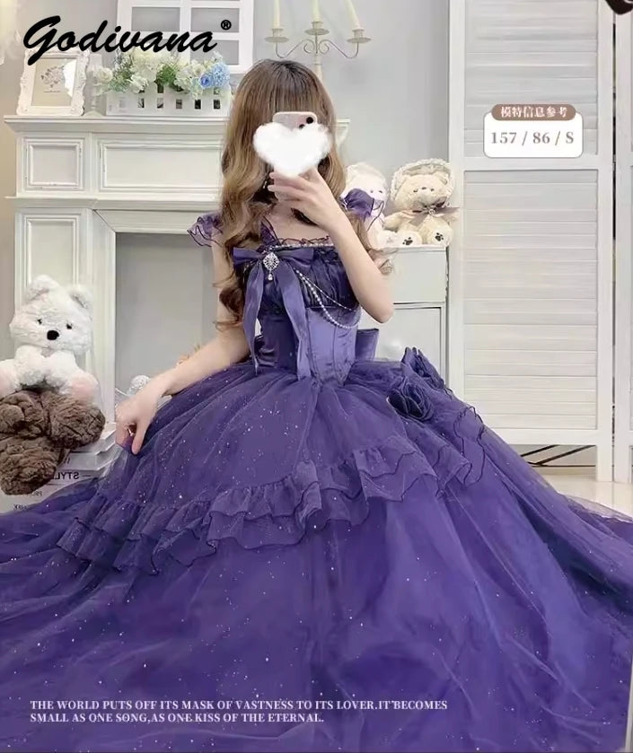 Original Design Women's Sweet Flower Wedding Dress