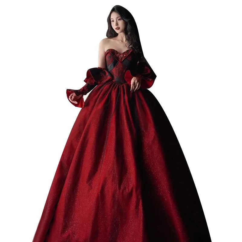 Red Dress Toast Banquet Host for Women