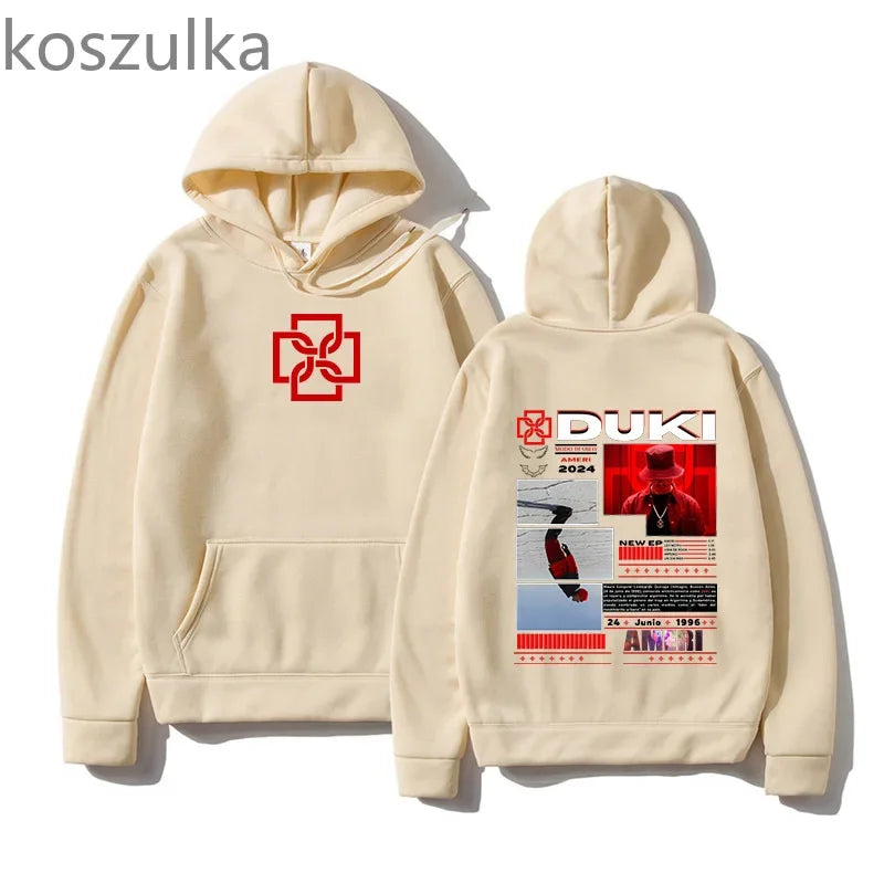 Duki Ameri World Tour Hoodie Unisex Fans Print Sweatshirts
