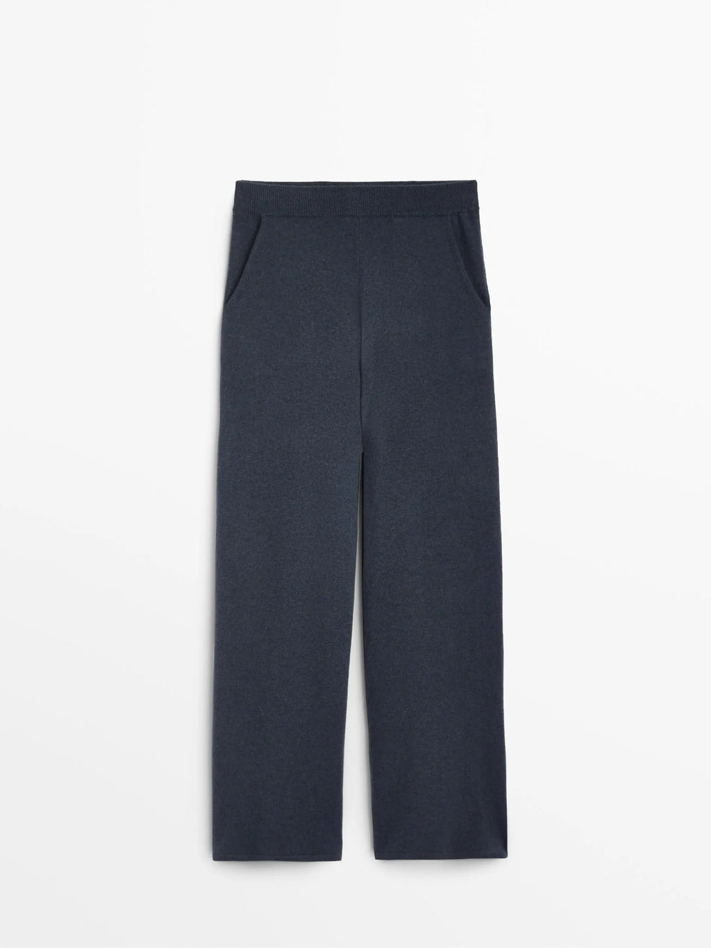 Flowy knit casual pants for women