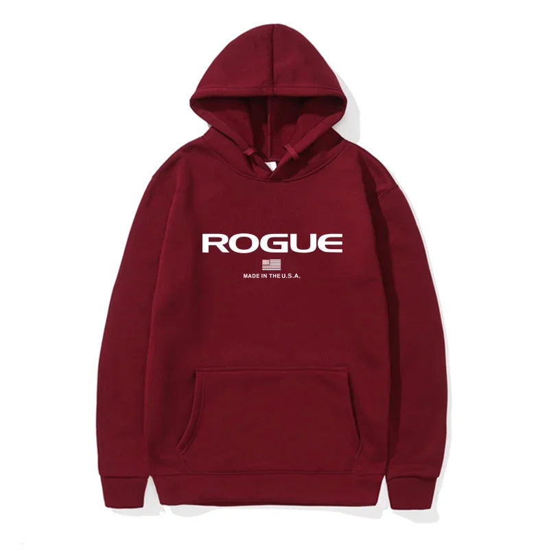 2025 Hoodie New Men's Sports Brand Rogue Fitnes Hooded Sweater Sports Cotton Fleece Men Pullovers Hip Hop Sweatshirt hombre ropa