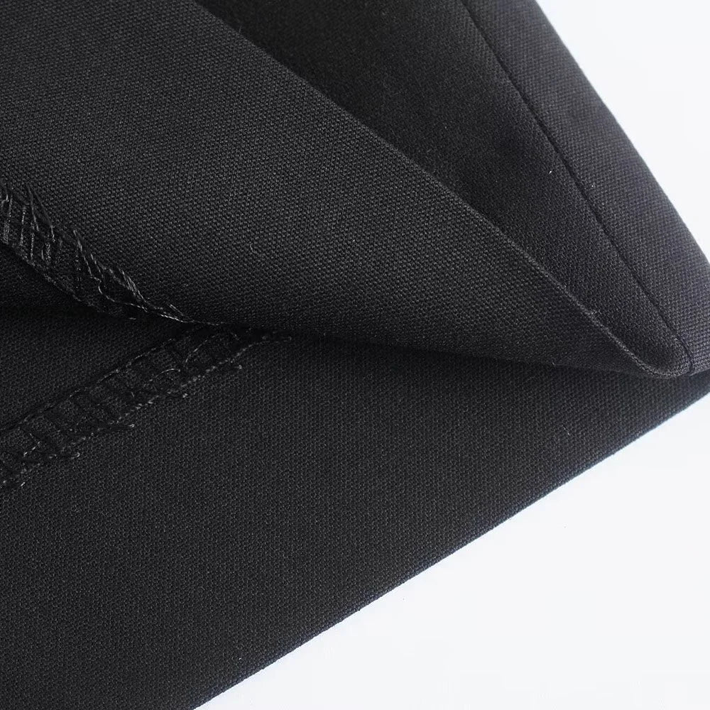 PB&ZA 2024 Women's New Straight Loose Pants for Professional Commuter Small Pleated High Waist Wide Leg Pants