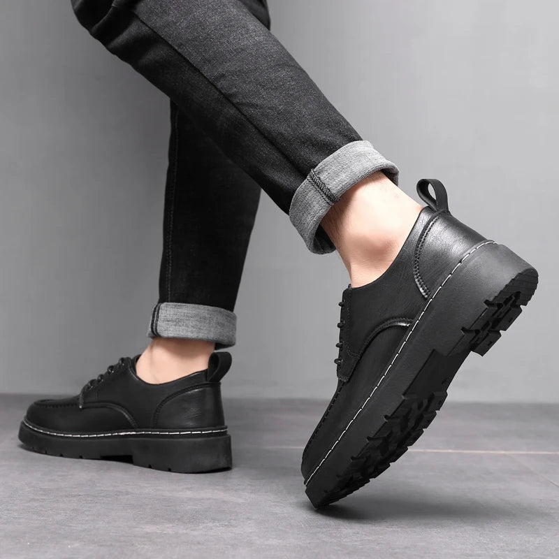 2024 New High Quality Men Casual Shoe Loafers Luxury Men's Leather Shoes Italy Oxford Shoes for Men Classic Business Dress Shoes