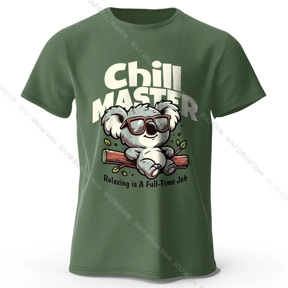 Whimsical Hand-painted Animal T-shirt 100% Cotton - Cute Cartoon Style Comfortable Wear for Kids & Adults