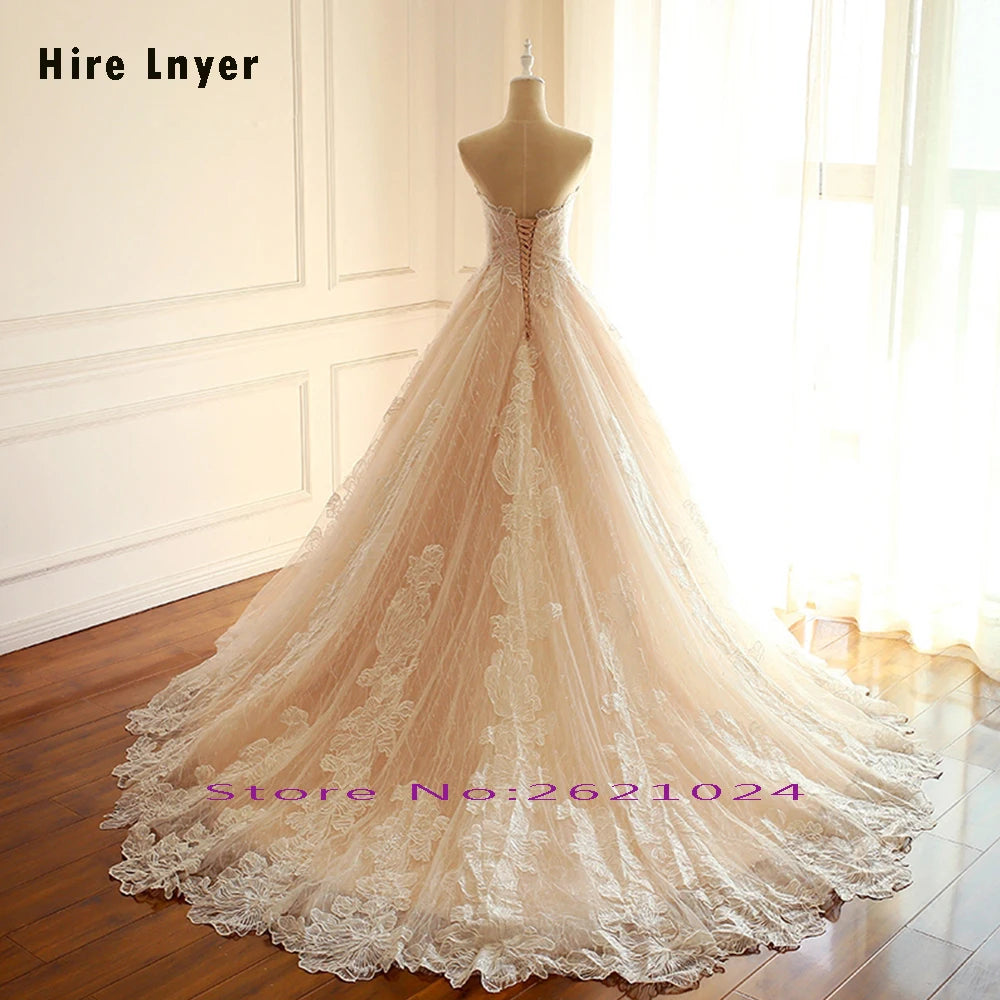 Arrivals Off The Shoulder Sweetheart Neck Sequins Lace Wedding Dresses